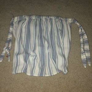 hollister tube top with straps